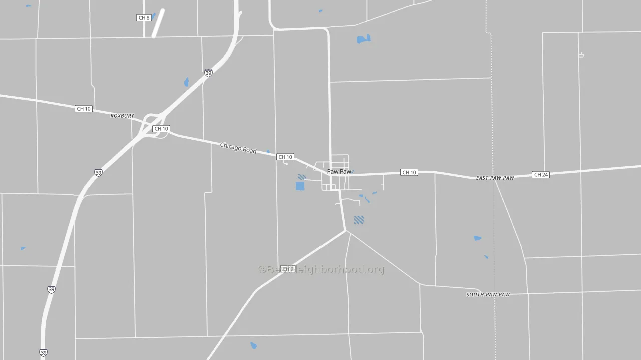 Transit Grade map of Paw Paw, IL
