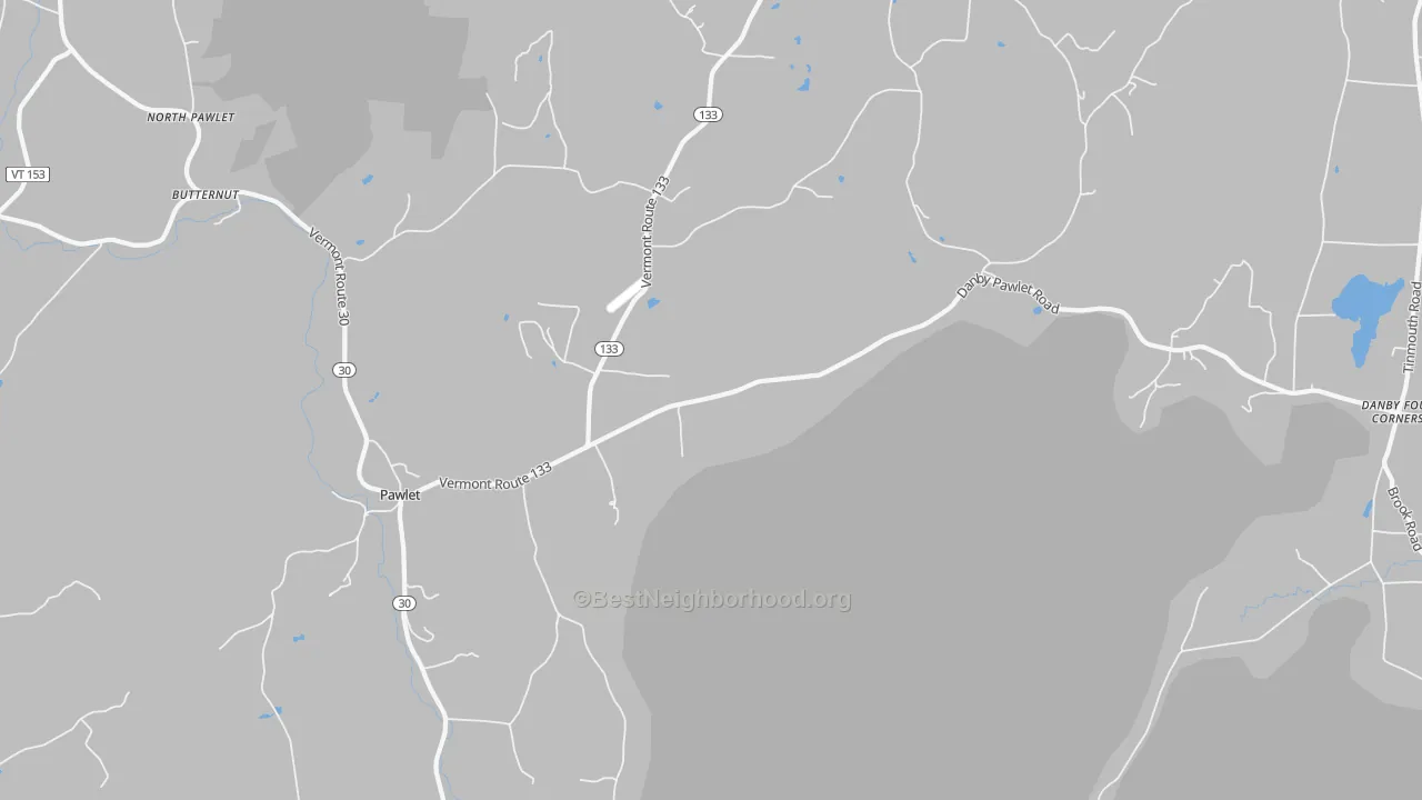 Transit Grade map of Pawlet, VT