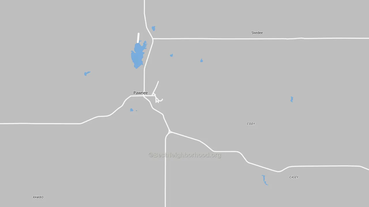 Transit Grade map of Pawnee, OK