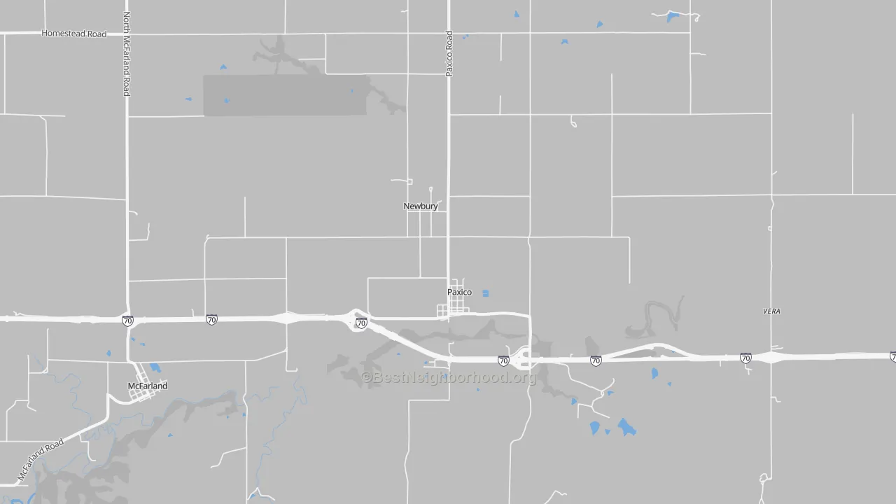 Transit Grade map of Paxico, KS