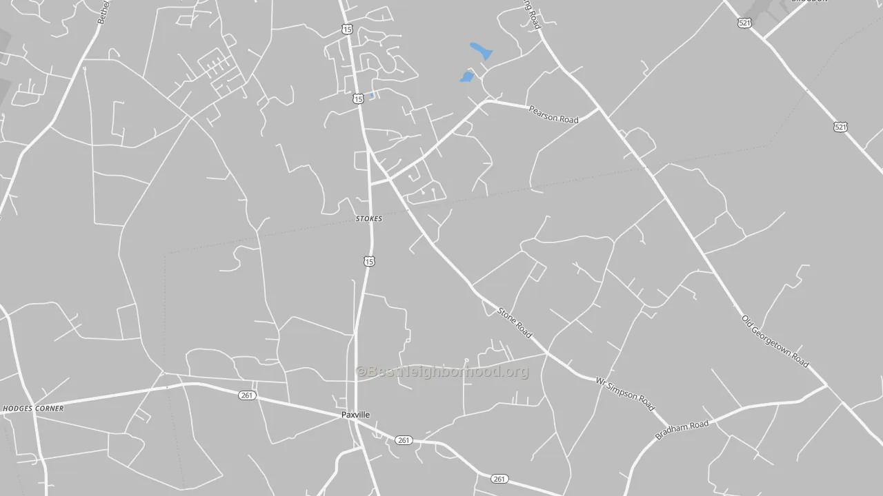 Transit Grade map of Paxville, SC