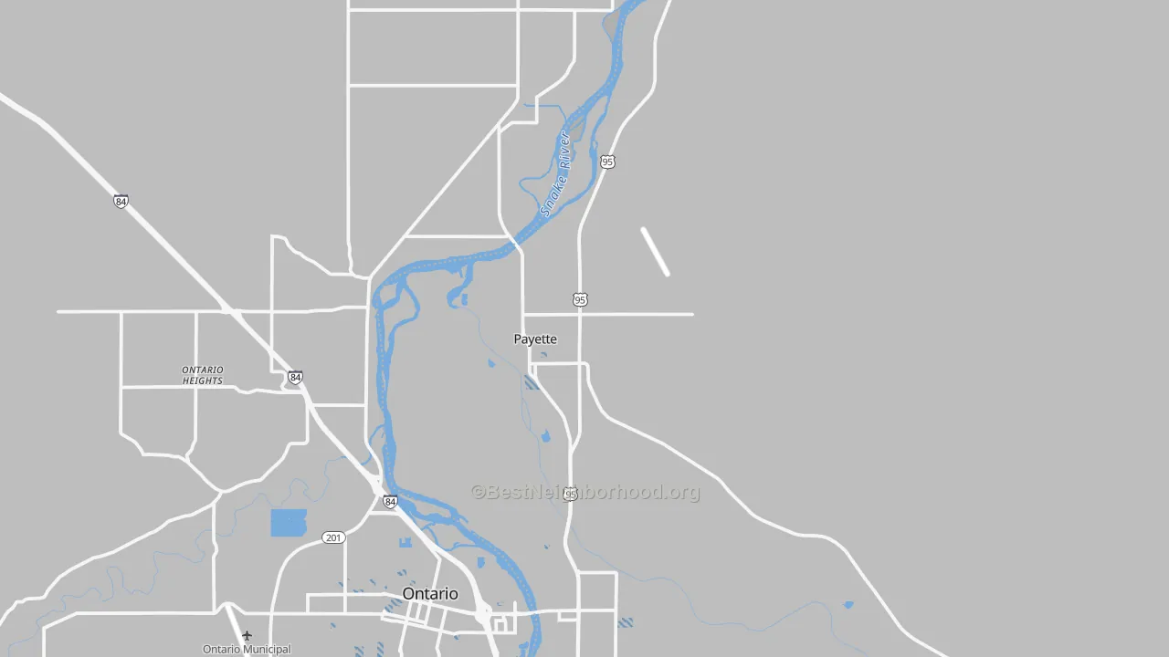Transit Grade map of Payette, ID