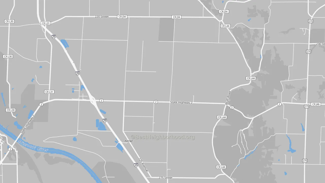 Transit Grade map of Payne, IA