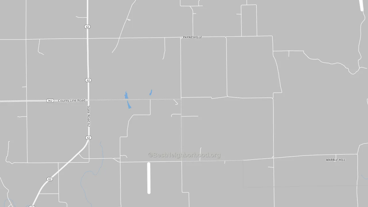 Transit Grade map of Paynesville, IN