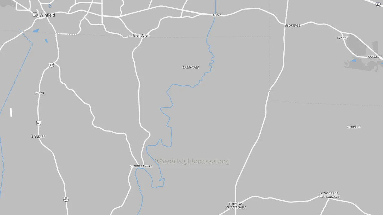 Transit Grade map of Pea Ridge, AL