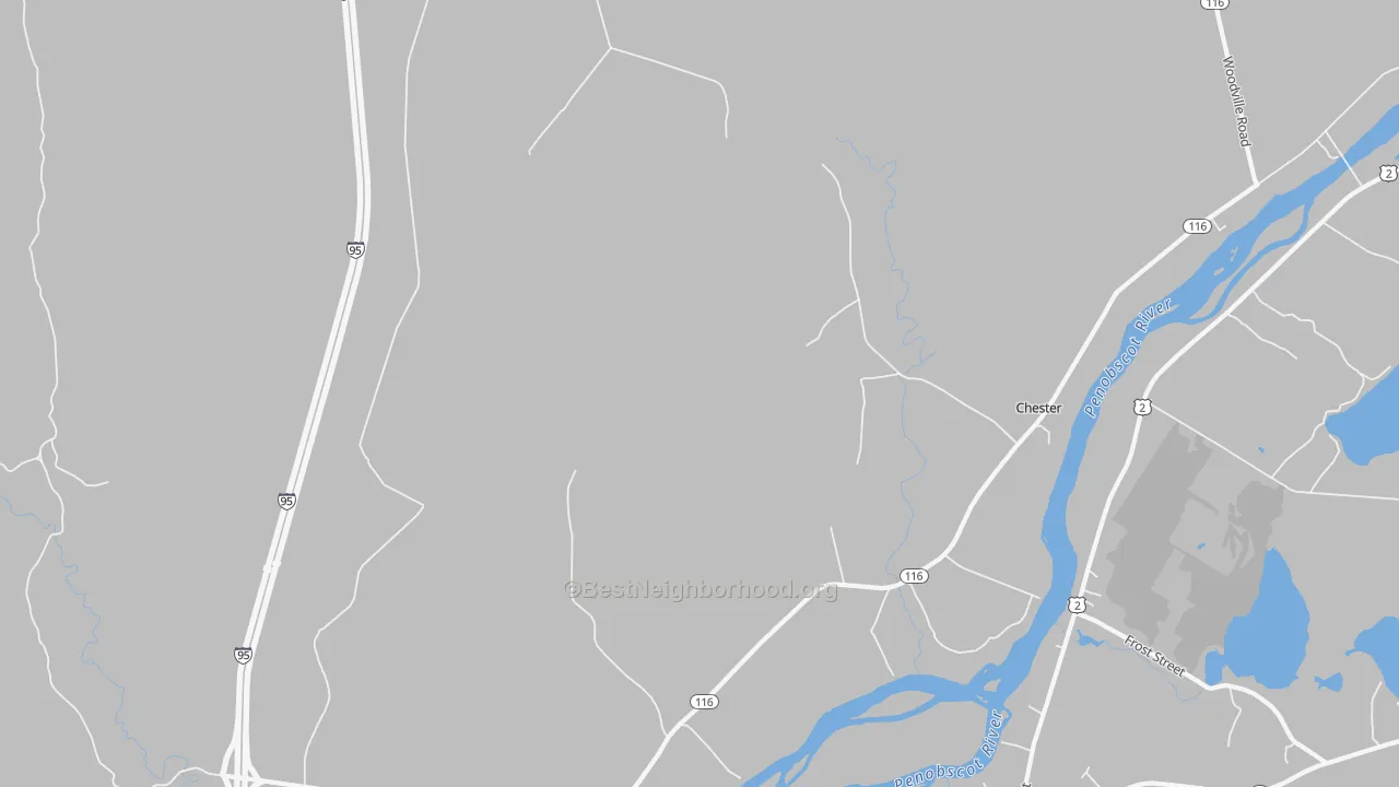 Transit Grade map of Pea Ridge, ME
