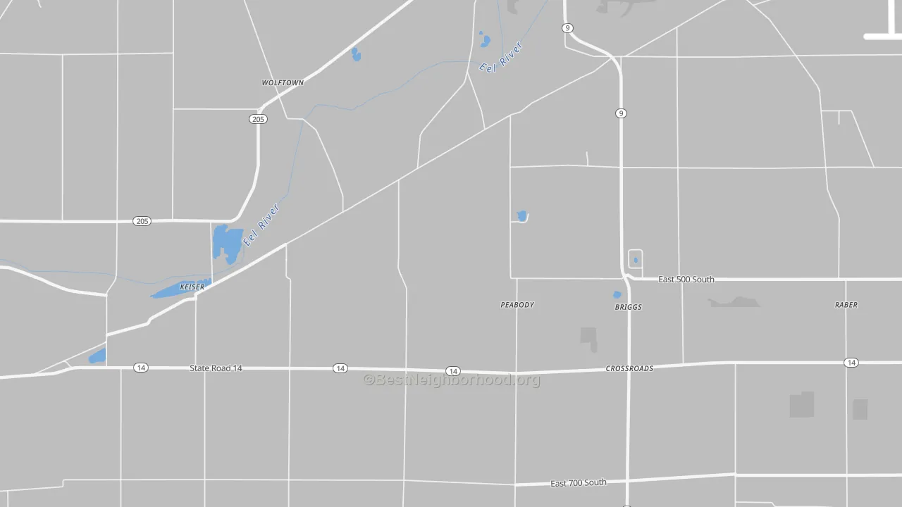 Transit Grade map of Peabody, IN