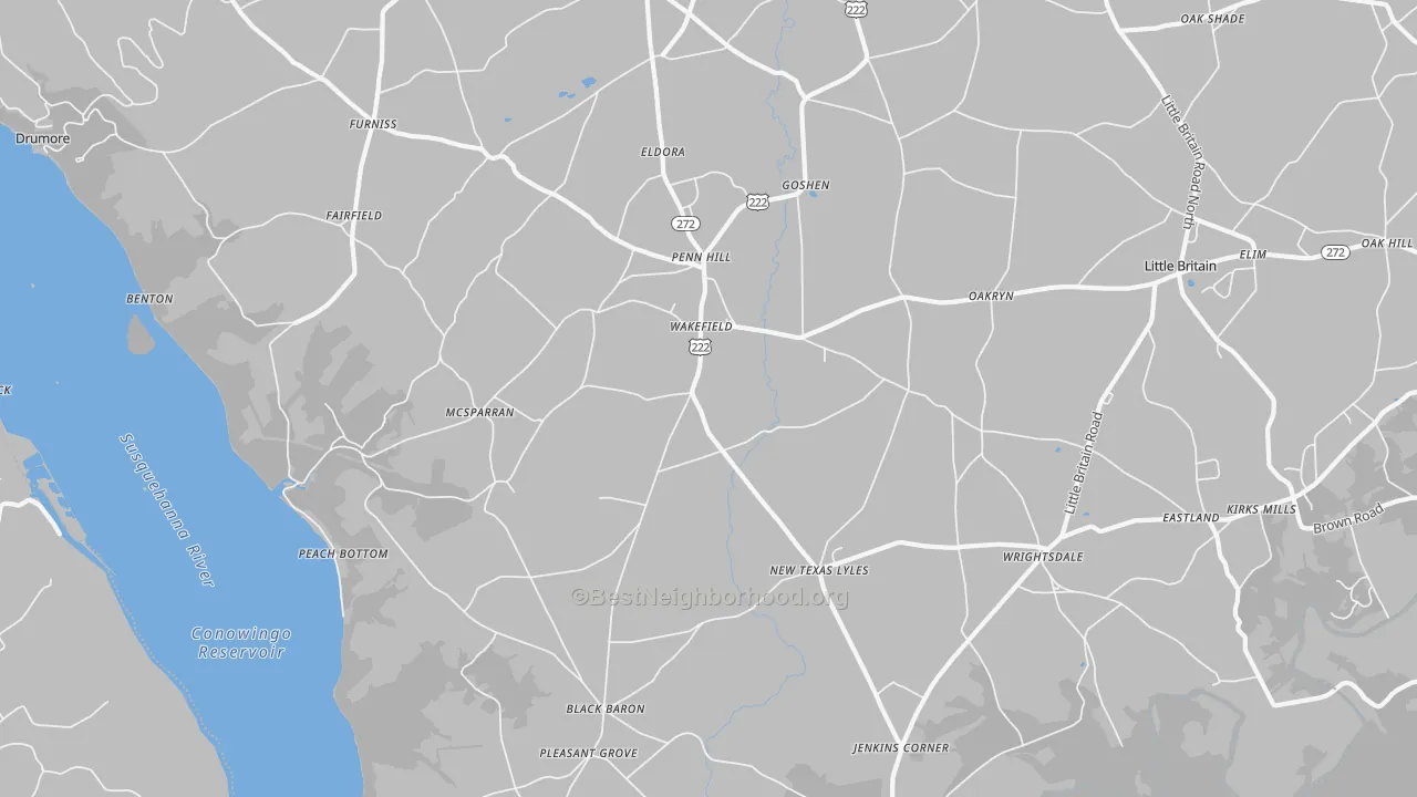 Transit Grade map of Peach Bottom, PA