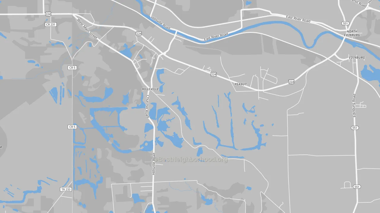 Transit Grade map of Peanut, PA