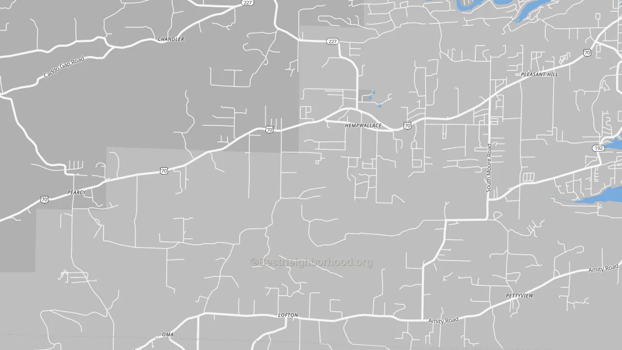 Transit Grade map of Pearcy, AR