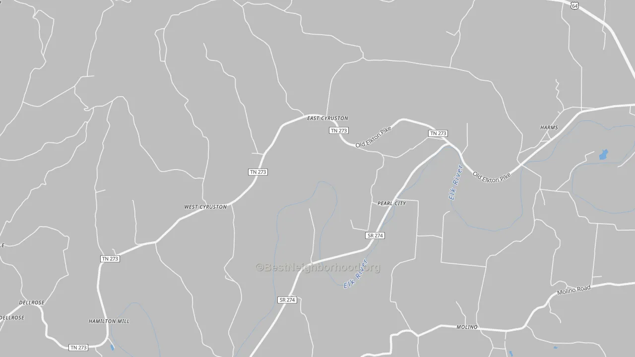 Transit Grade map of Pearl City, TN