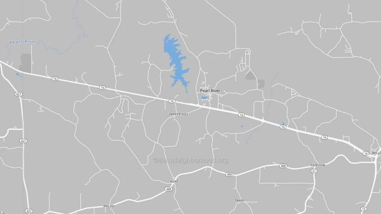 Transit Grade map of Pearl River, MS