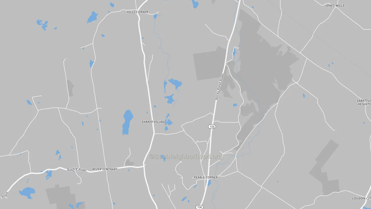 Transit Grade map of Pearls Corner, NH
