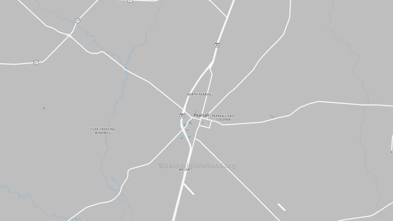 Transit Grade map of Pearsall, TX