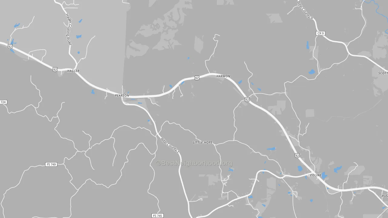 Transit Grade map of Pearson, AL