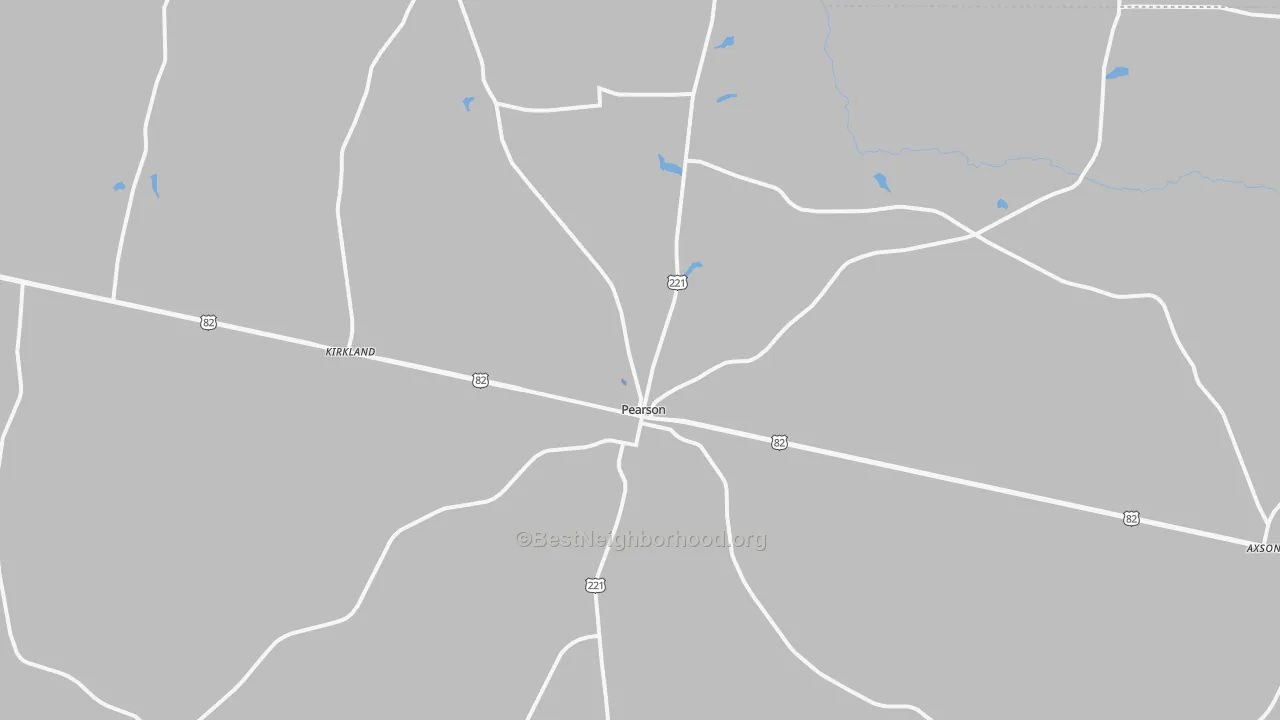 Transit Grade map of Pearson, GA