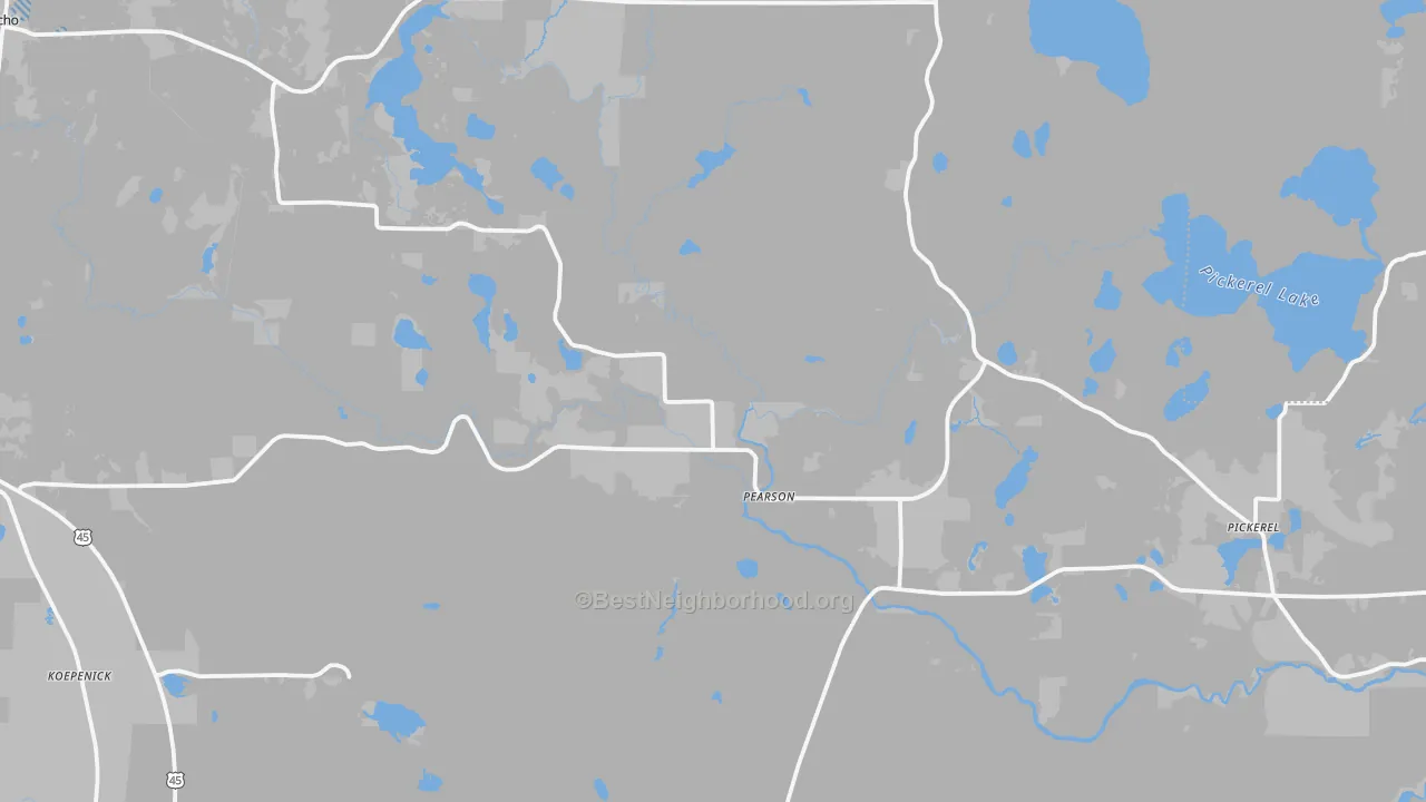 Transit Grade map of Pearson, WI