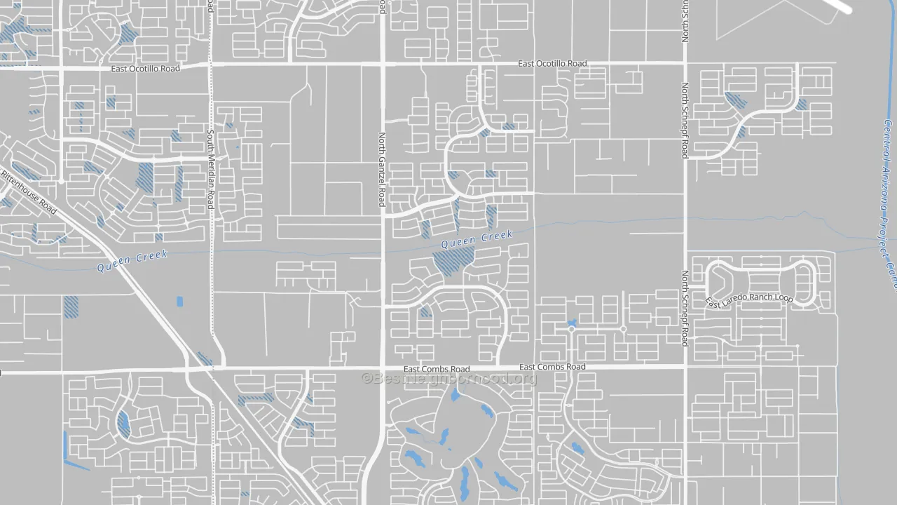 Transit Grade map of Pecan Creek, San Tan Valley, AZ
