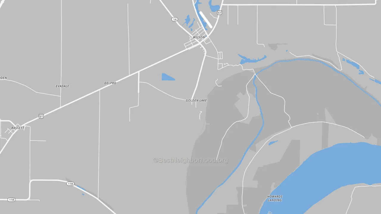 Transit Grade map of Pecan Point, AR