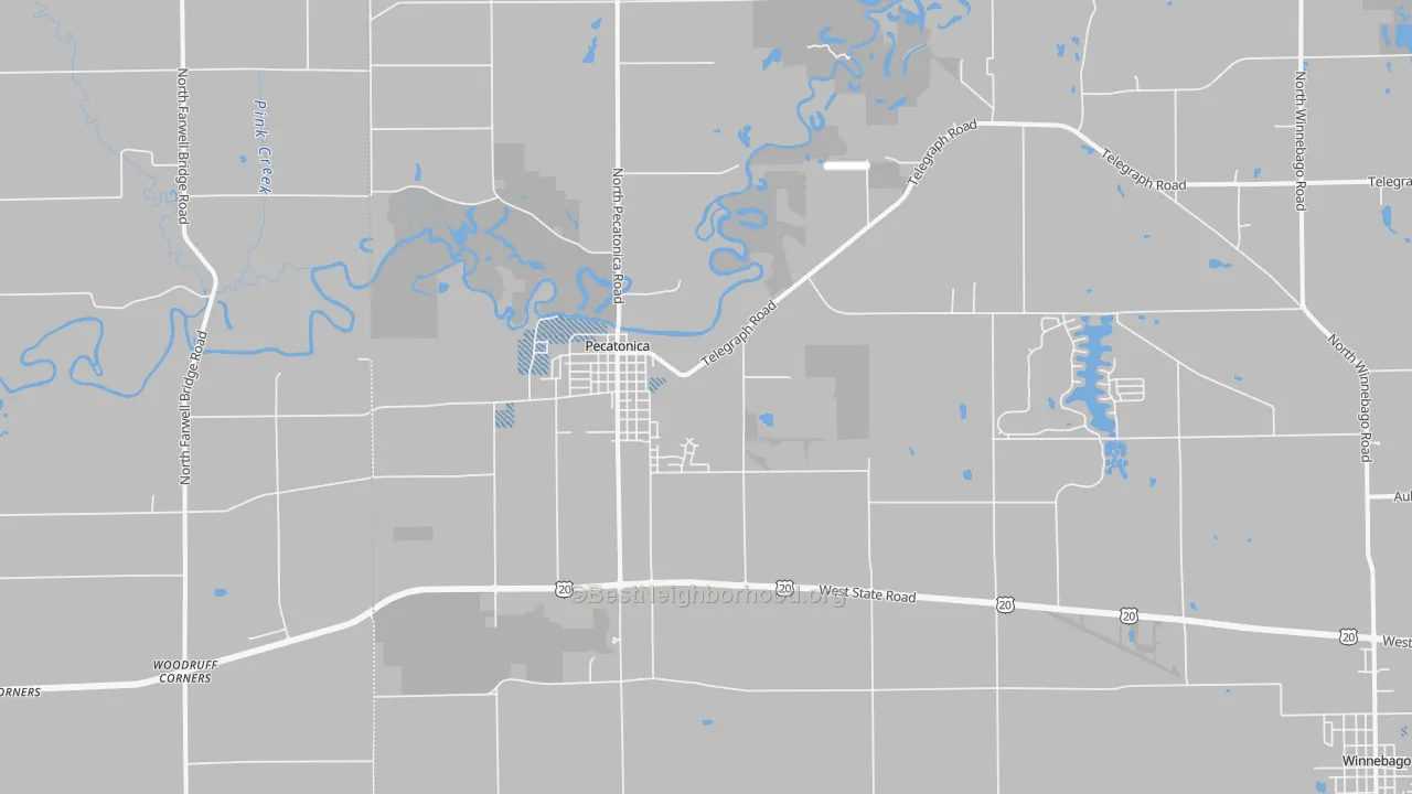 Transit Grade map of Pecatonica, IL