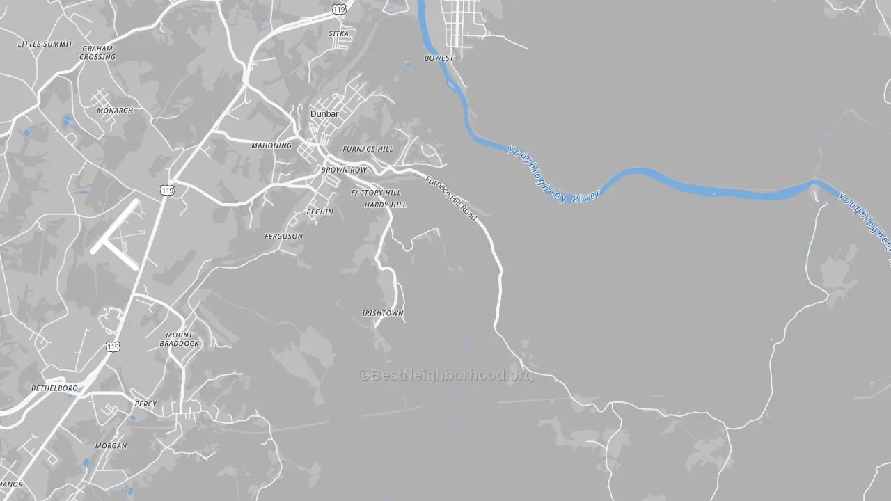 Transit Grade map of Pechin, PA