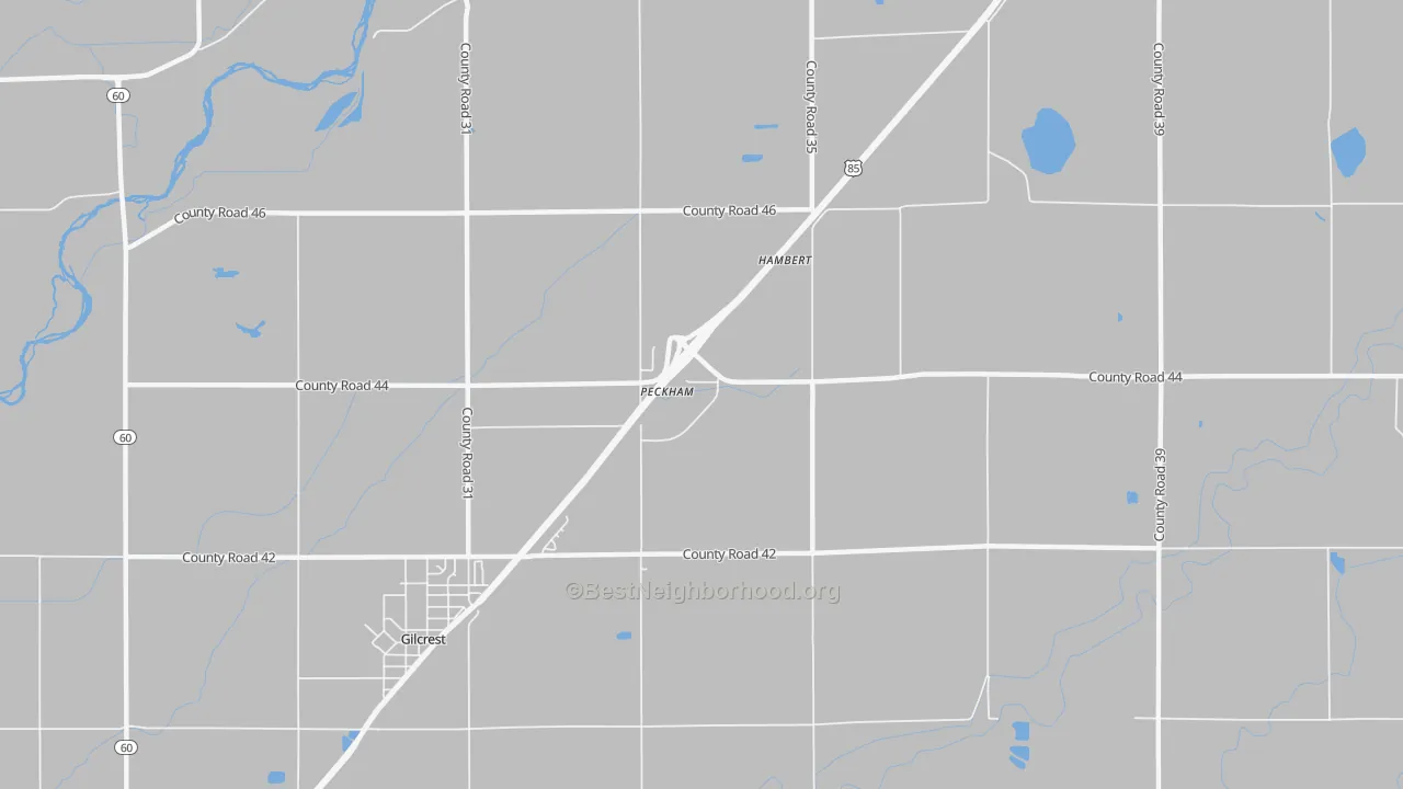 Transit Grade map of Peckham, CO