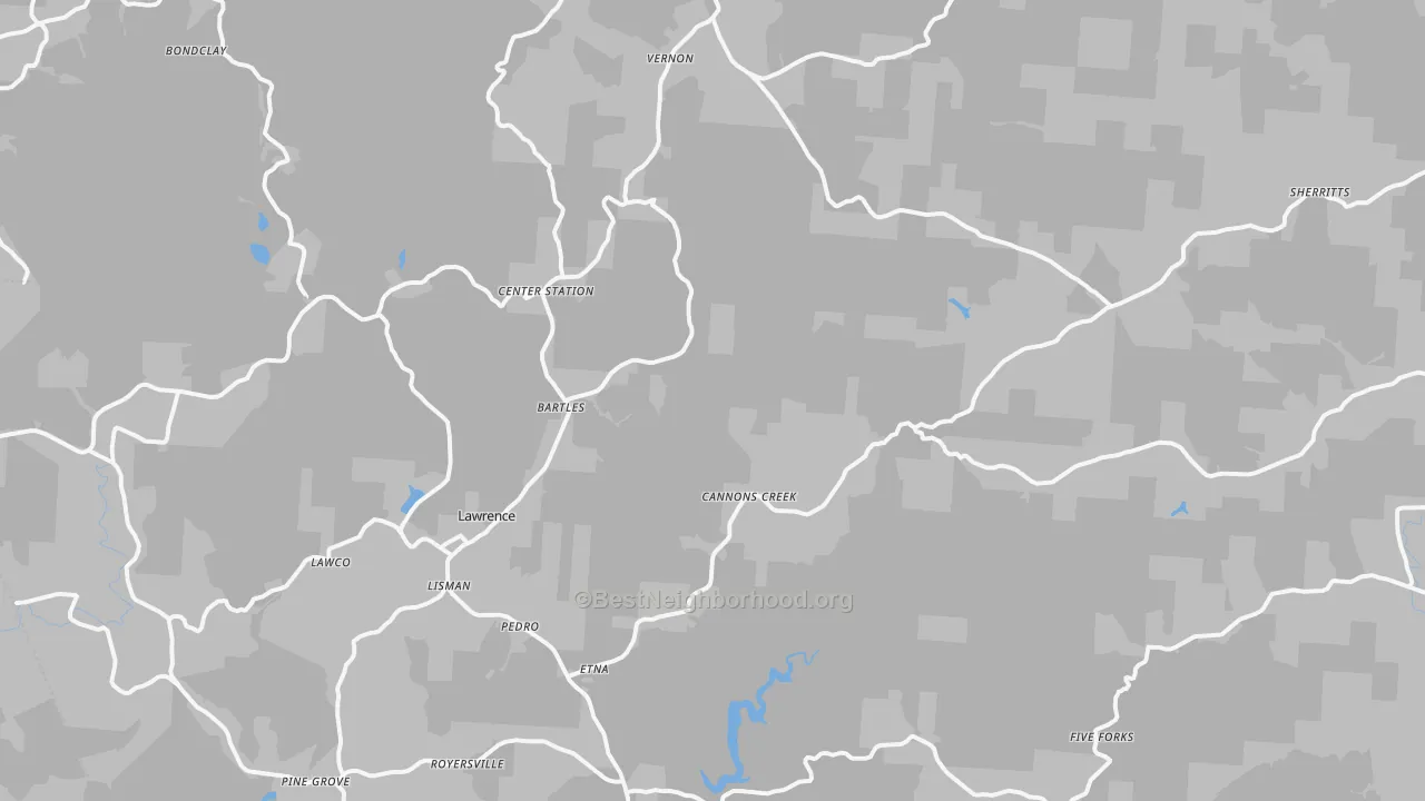 Transit Grade map of Pedro, OH