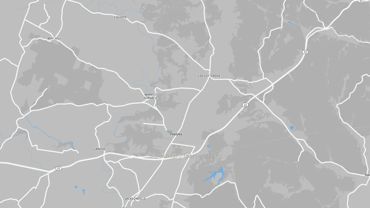 Transit Grade map of Peebles, OH