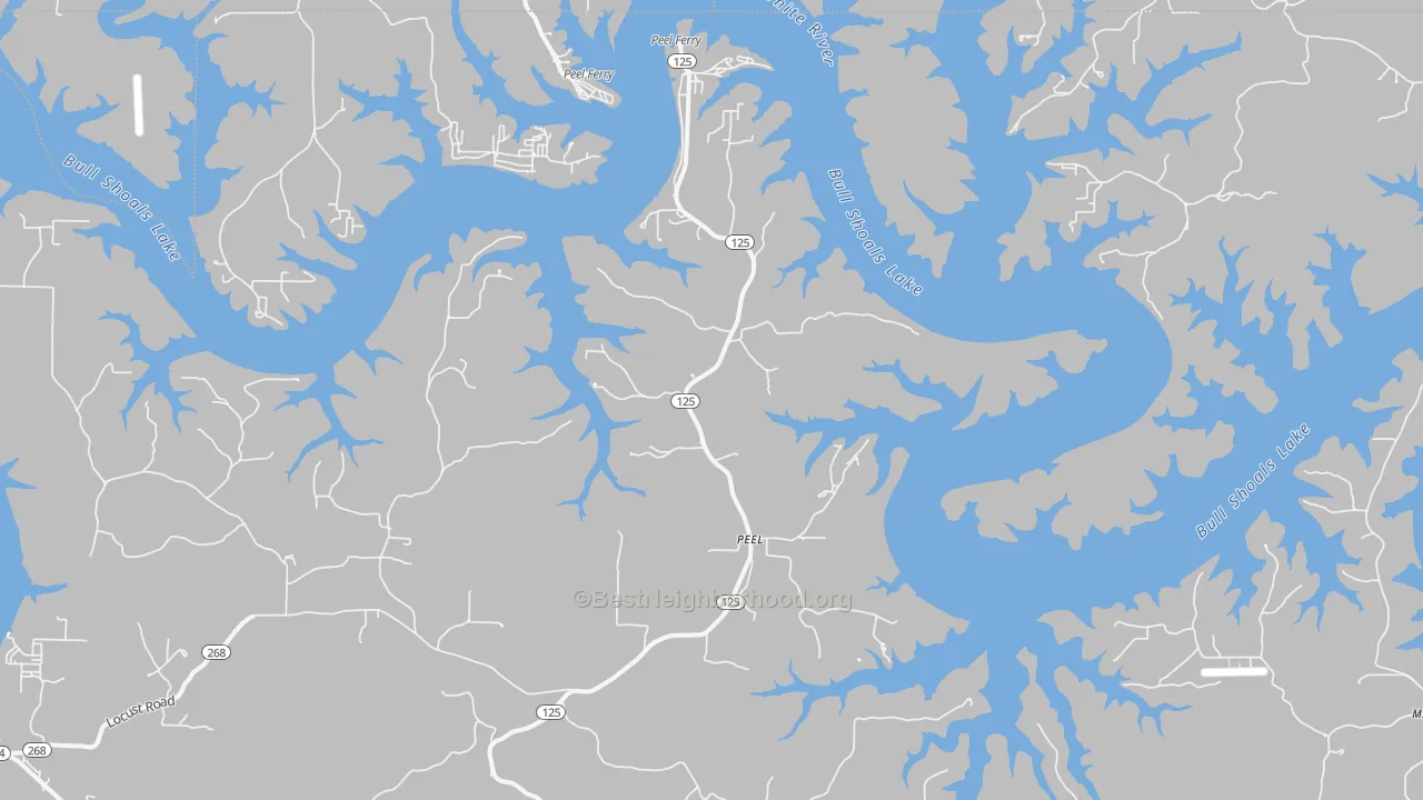 Transit Grade map of Peel, AR