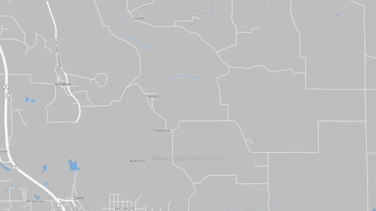 Transit Grade map of Peerless, IN