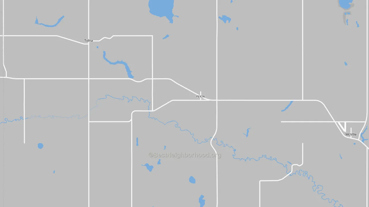 Transit Grade map of Pekin, ND