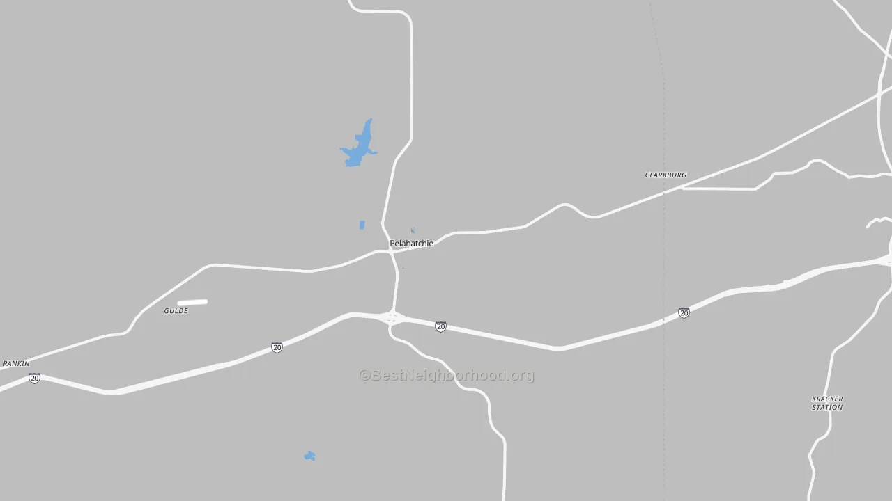 Transit Grade map of Pelahatchie, MS