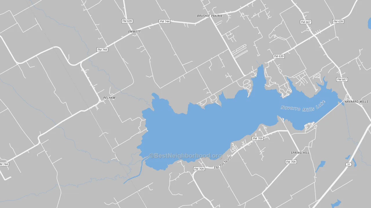 Transit Grade map of Pelham, TX