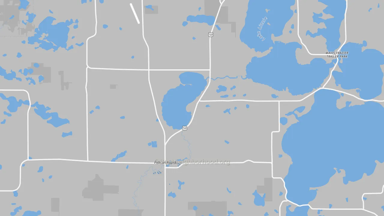 Transit Grade map of Pelican Rapids, MN