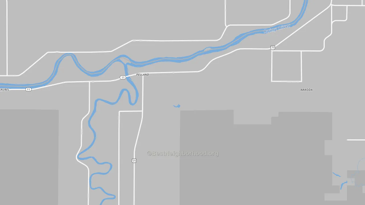Transit Grade map of Pelland, MN