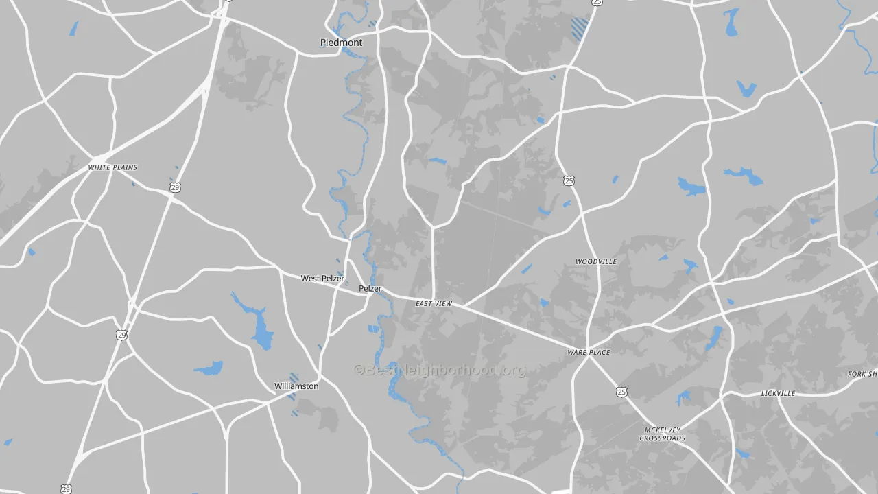 Transit Grade map of Pelzer, SC