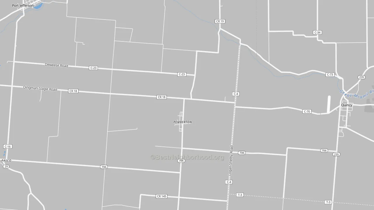 Transit Grade map of Pemberton, OH