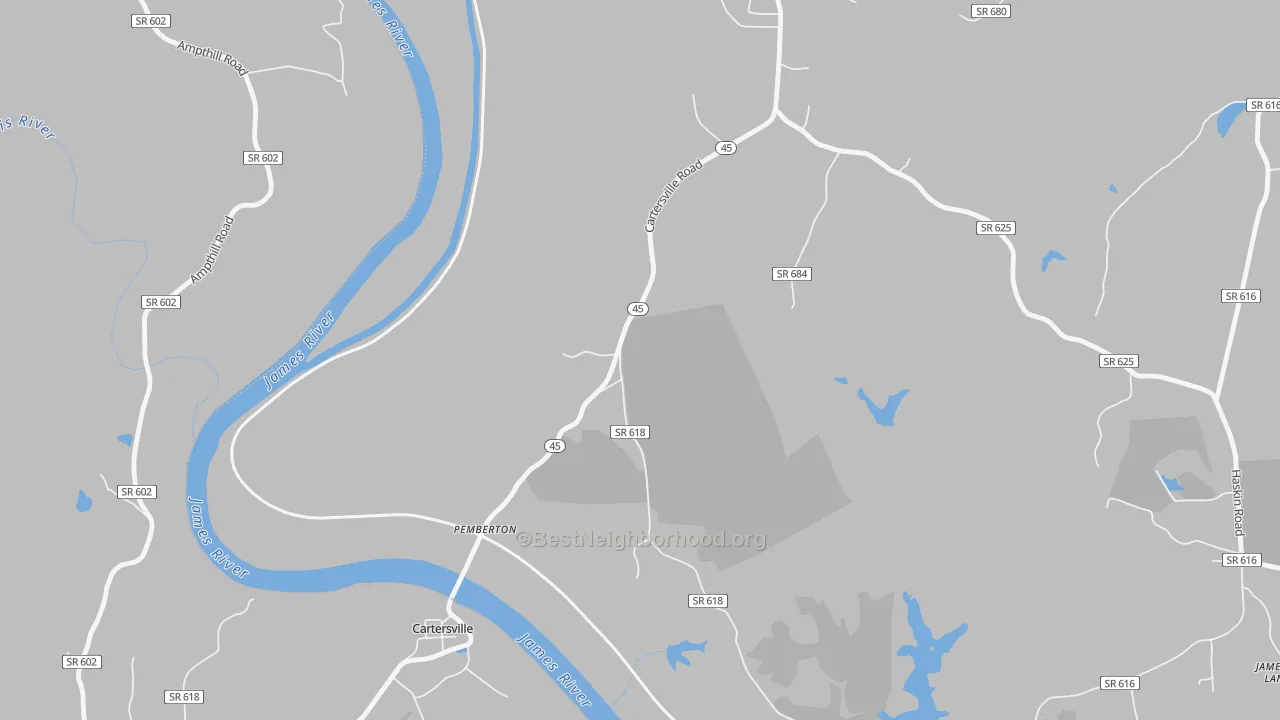 Transit Grade map of Pemberton, VA