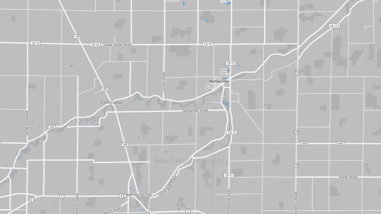 Transit Grade map of Pemberville, OH