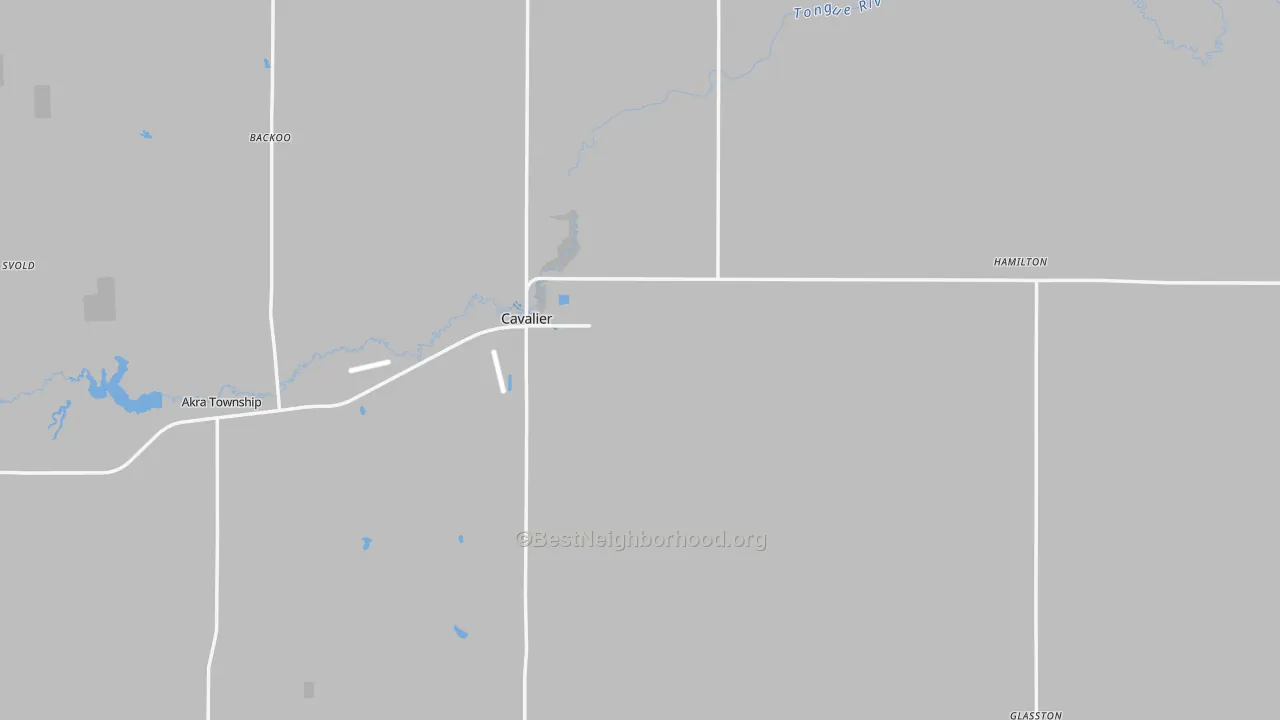 Transit Grade map of Pembina County, ND