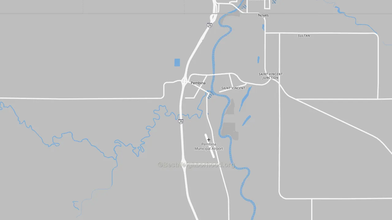 Transit Grade map of Pembina, ND