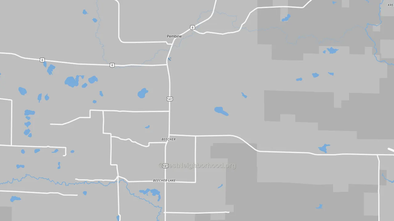 Transit Grade map of Pembine, WI