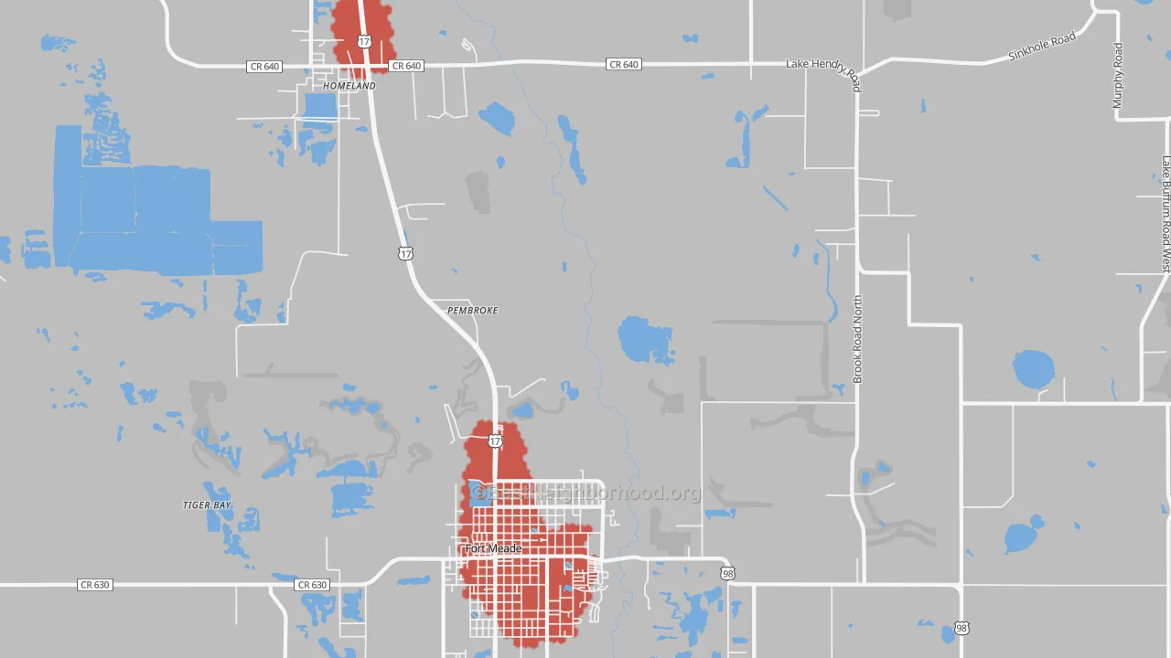 Transit Grade map of Pembroke, FL