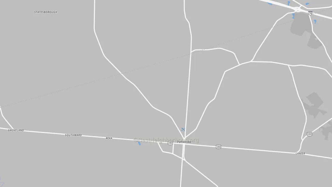 Transit Grade map of Pembroke, GA