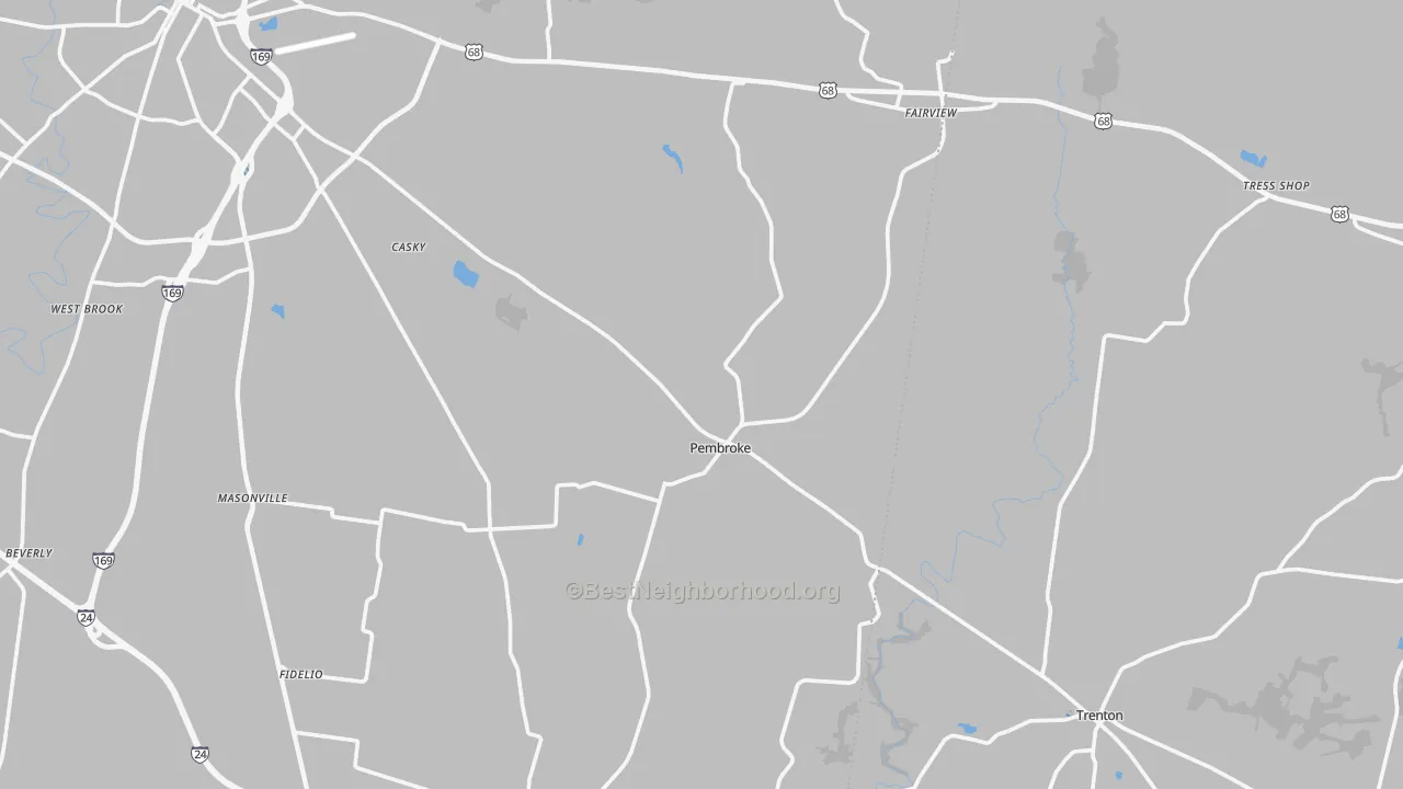 Transit Grade map of Pembroke, KY