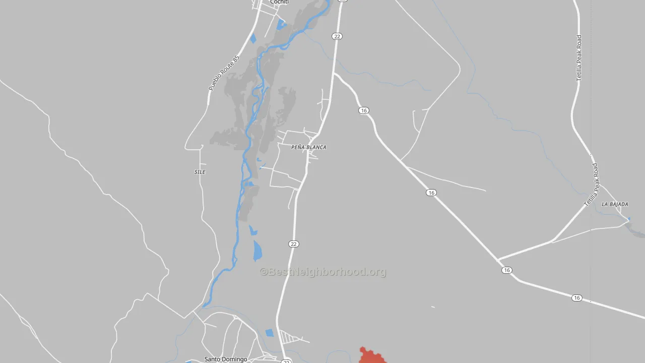 Transit Grade map of Pena Blanca, NM