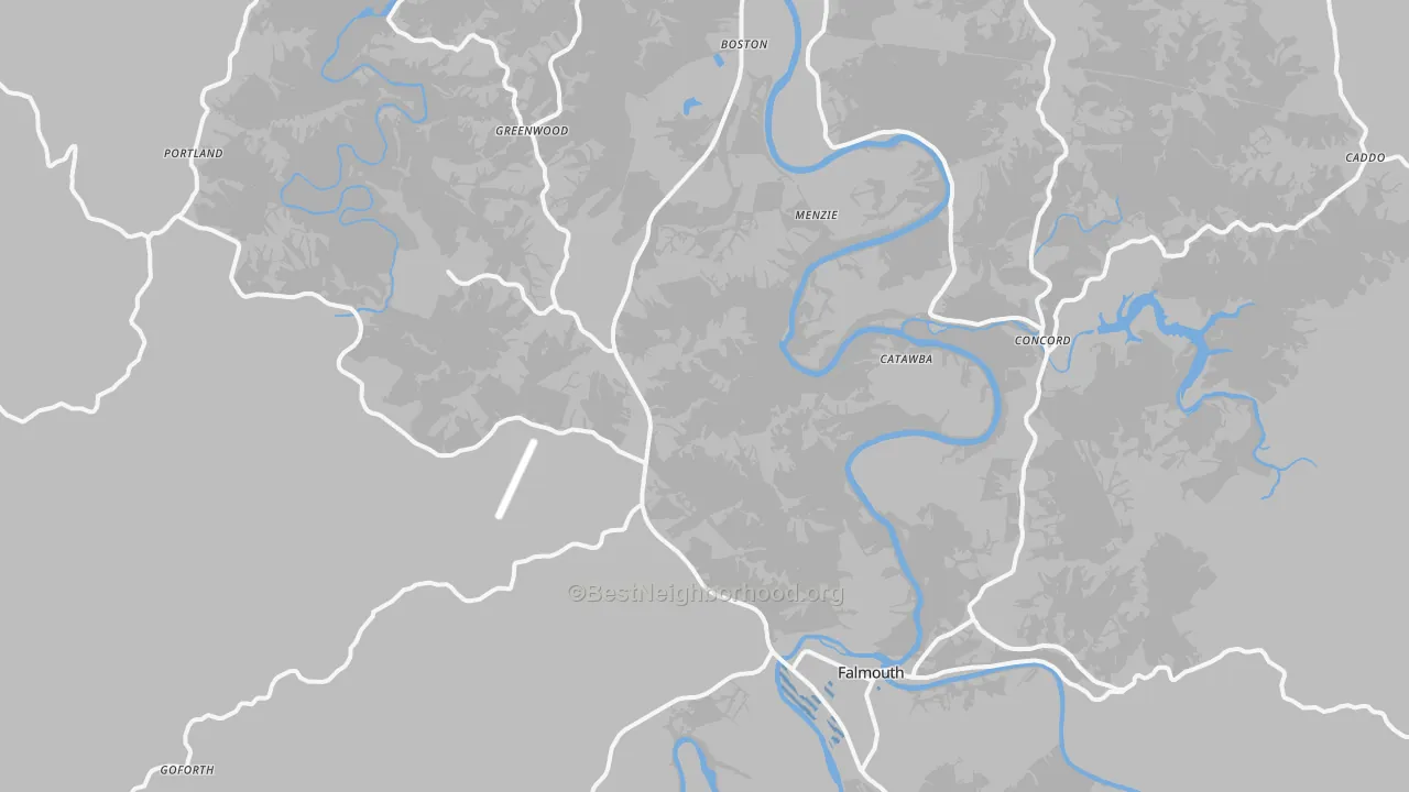 Transit Grade map of Pendleton County, KY