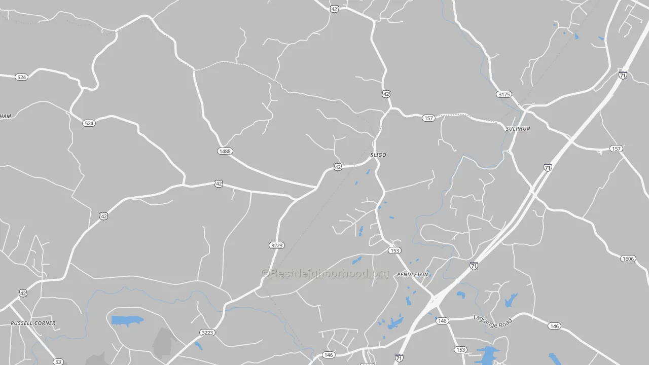 Transit Grade map of Pendleton, KY