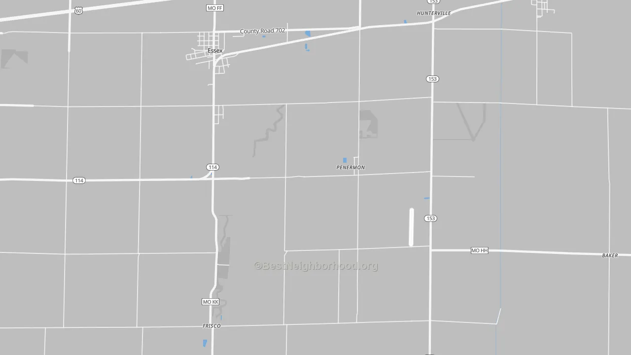 Transit Grade map of Penermon, MO