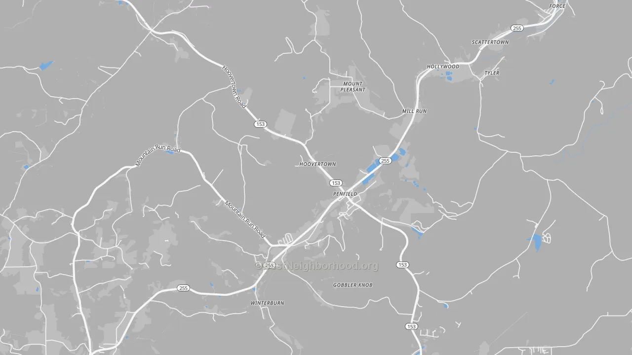 Transit Grade map of Penfield, PA